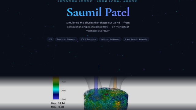 Screenshot of Research Profile — Computational Scientist